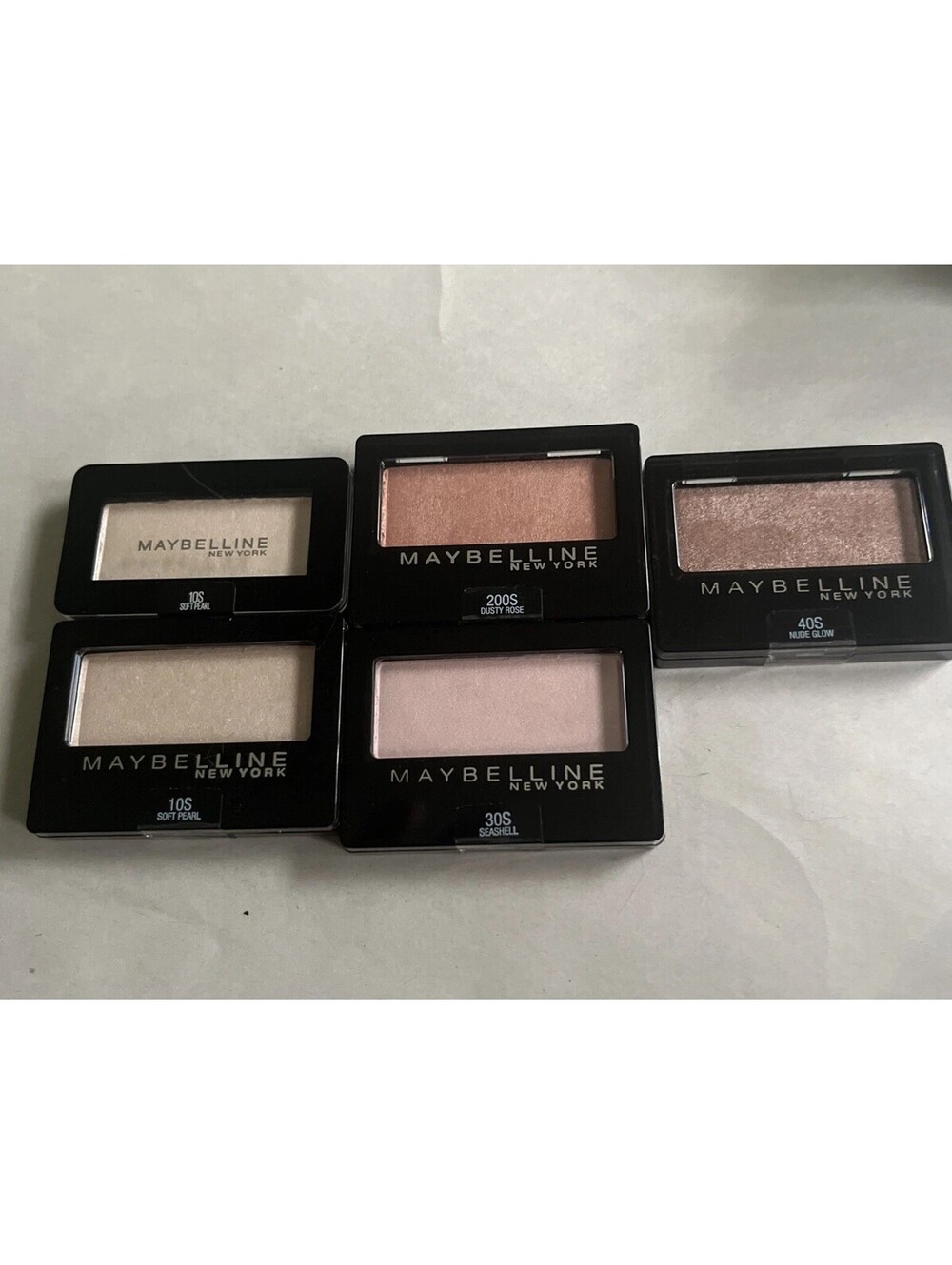(5) Maybelline Expert Wear Eyeshadow Soft Pearl Seashell Nude Glow Dusty Rose